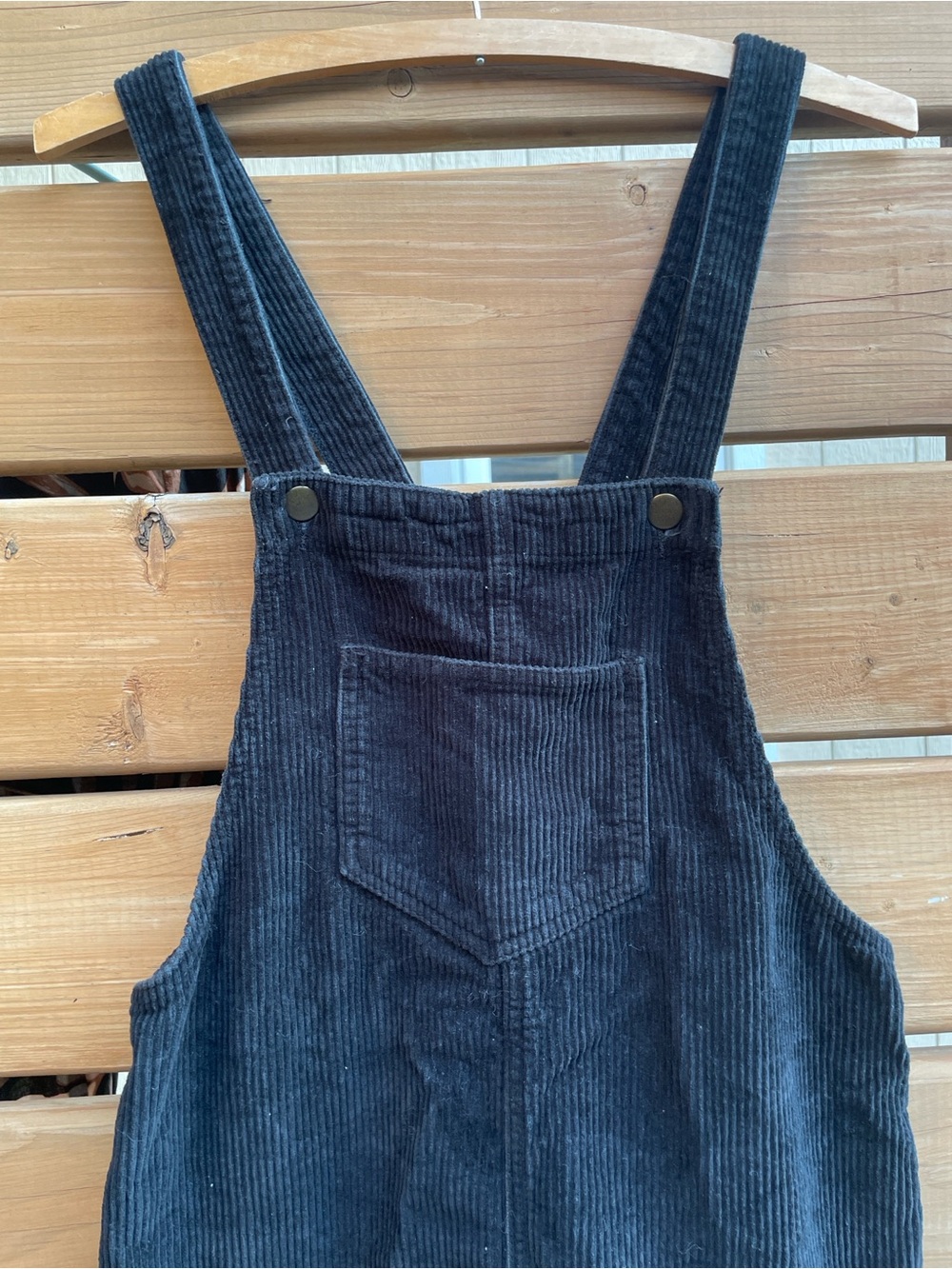 Ardene Black Corduroy Pinafore Romper size small - Picture 3 of 9